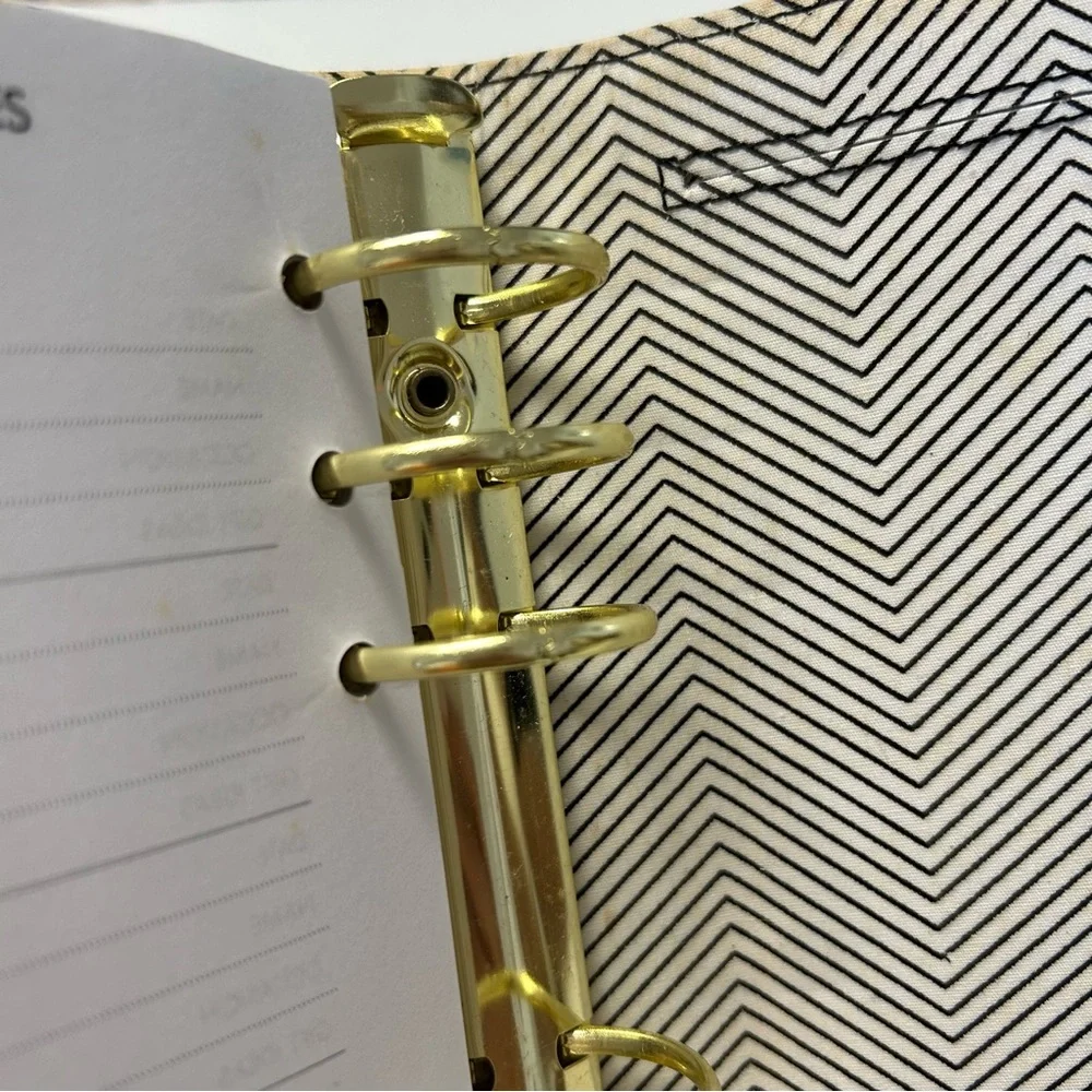 Kikki K Black Snap Personal Leather Planner‎ Organizer